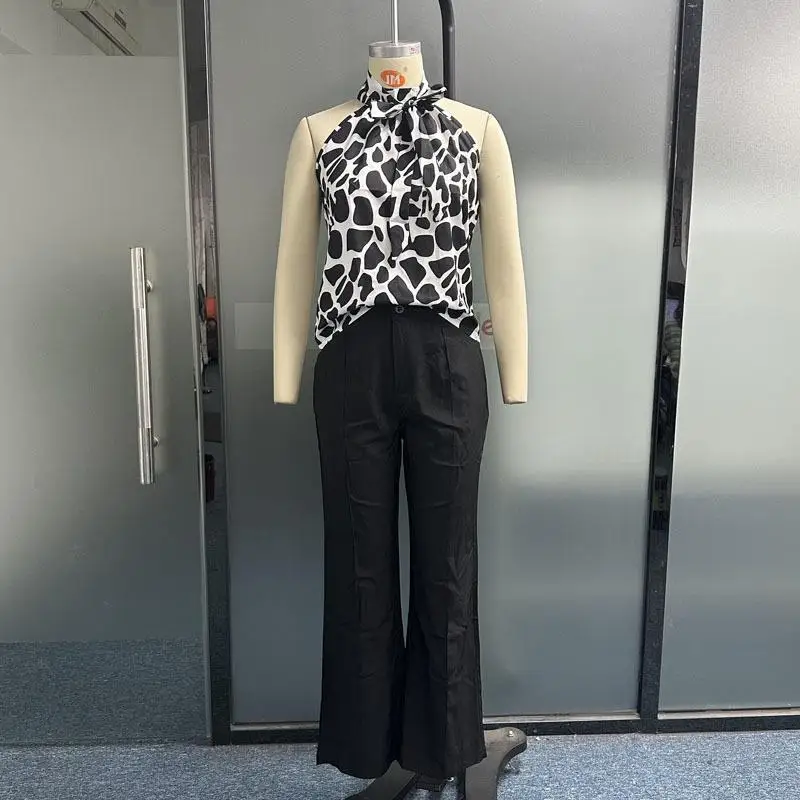 Fashionable Printed Sleeveless Loose Set Casual Neck Hanging Pants Women's Autumn 2023 Three-Piece Suit Long Pants Winter Wear
Fashionable Printed Sleeveless Loose Set Casual Neck Hanging Pants Women's Autumn 2023 Three-Piece Suit Long Pants Winter Wear