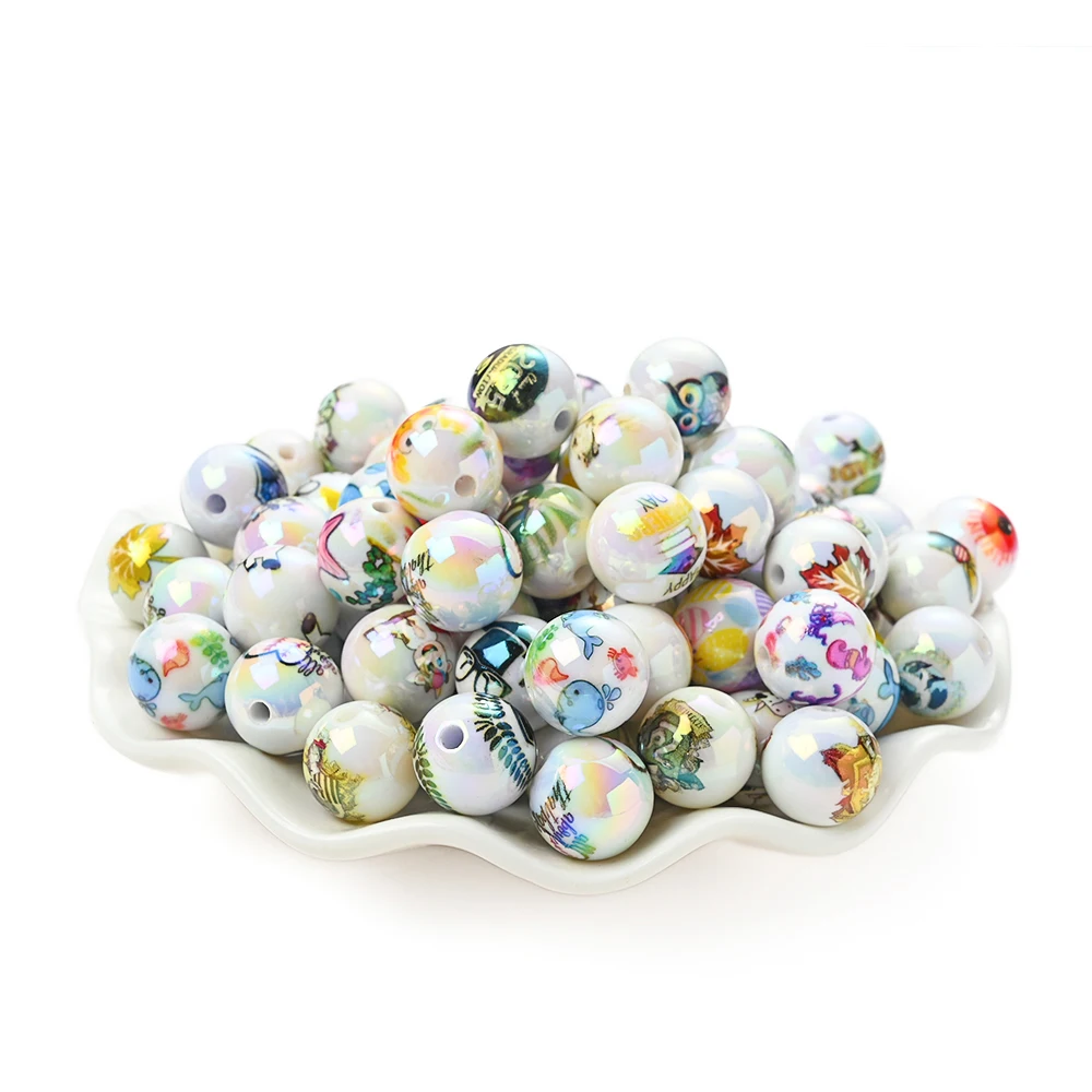 20pcs 16mm Mixed Cartoon Animal Printed Acrylic Beads Owl Starfish Round Beads For Handmade Pacifiers Clip Birthday Gift
20pcs 16mm Mixed Cartoon Animal Printed Acrylic Beads Owl Starfish Round Beads For Handmade Pacifiers Clip Birthday Gift