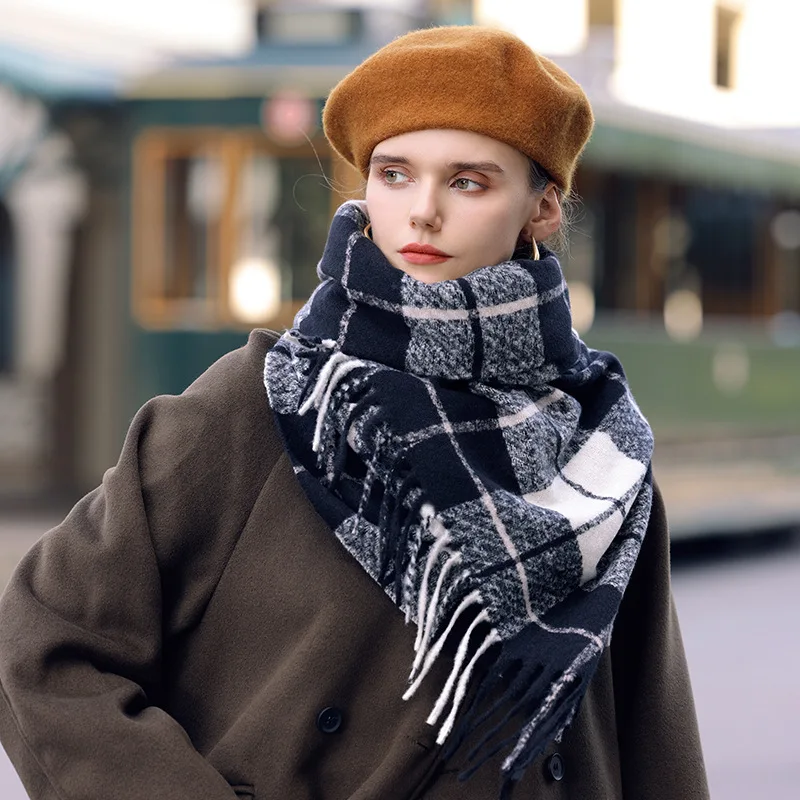 2024 Imitation Cashmere Plaid Scarf Popular in Winter for Men and Women, Thick and Warm Scarf, Women's Tassel Shawl
2024 Imitation Cashmere Plaid Scarf Popular in Winter for Men and Women, Thick and Warm Scarf, Women's Tassel Shawl
