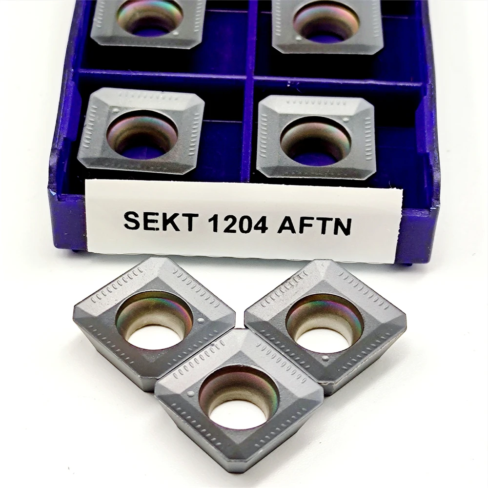 Carbide Insert SEKT1204 AFTN Insert CNC Milling Turning Tool 10PCS SEKT 1204 Industrial Metalworking for Stainless Steel
Carbide Insert SEKT1204 AFTN Insert CNC Milling Turning Tool 10PCS SEKT 1204 Industrial Metalworking for Stainless Steel