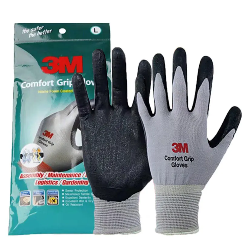 3M Comfort Anti-slip Wear-resistant Gloves Nitrile Coated Breathable Industrial Work Labor Protective Gloves for Outdoor Safety
3M Comfort Anti-slip Wear-resistant Gloves Nitrile Coated Breathable Industrial Work Labor Protective Gloves for Outdoor Safety