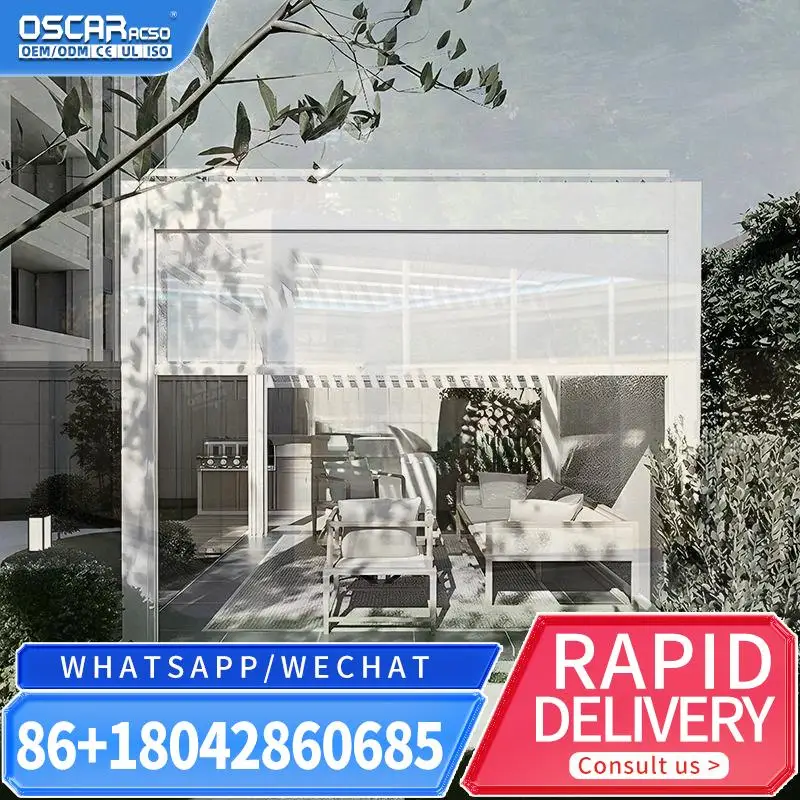 Outdoor Garden Canopy Awning Sun Proof Waterproof Aluminum Motorized Structure for Barbecue Patio Picnic pergola
Outdoor Garden Canopy Awning Sun Proof Waterproof Aluminum Motorized Structure for Barbecue Patio Picnic pergola