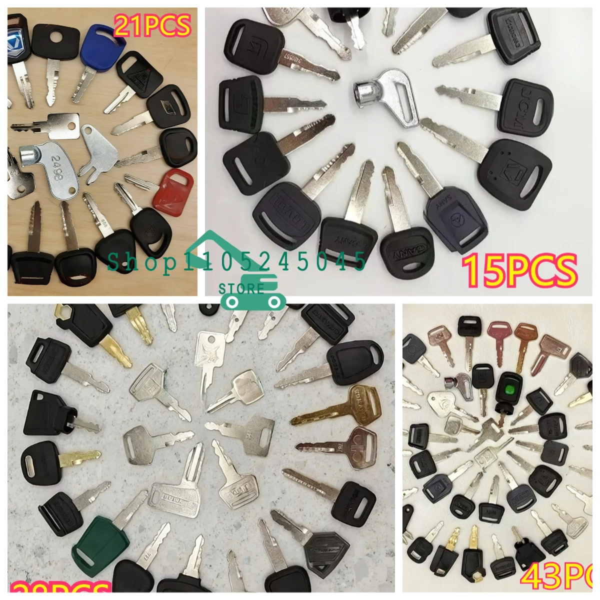 44/43/28/21/15 PCS Excavator Keys, Case, Sany Doosan, Shantui, Start Ignition Key 5P8500 777 2498 606 301 D250 787 888
44/43/28/21/15 PCS Excavator Keys, Case, Sany Doosan, Shantui, Start Ignition Key 5P8500 777 2498 606 301 D250 787 888