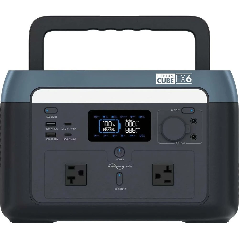 Солнечный генератор Wagan EL8838 мощностью 600 Вт — литиевый куб LiFePO4 512 Втч, 1000 Вт, пиковая мощность переменного тока, 100 Вт, USB‐C PD, быстрая зарядка, домашнее резервное копирование | Индивидуальный
Солнечный генератор Wagan EL8838 мощностью 600 Вт — литиевый куб LiFePO4 512 Втч, 1000 Вт, пиковая мощность переменного тока, 100 Вт, USB‐C PD, быстрая зарядка, домашнее резервное копирование | Индивидуальный