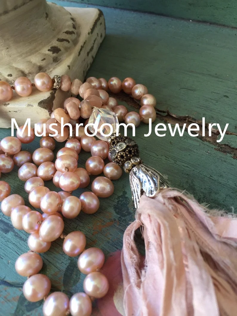 Genuine Pearl Sari Silk Tassel Necklace Natural Freshwate Pearl Necklaces For Women
Genuine Pearl Sari Silk Tassel Necklace Natural Freshwate Pearl Necklaces For Women