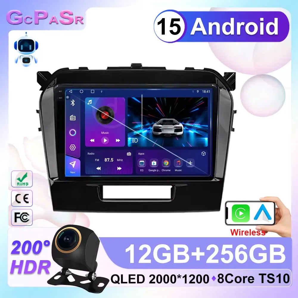 Car Radio Android 15 For Suzuki Vitara 2017 2018 2019 2020 5G Wifi Car Radio Multimedia Player GPS Navigation carplay No 2din
Car Radio Android 15 For Suzuki Vitara 2017 2018 2019 2020 5G Wifi Car Radio Multimedia Player GPS Navigation carplay No 2din