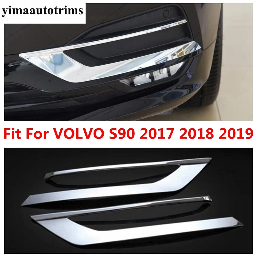 2PCS Front Bumper Fog Lights Lamps Frame Decoration Cover Trim For VOLVO S90 2017 2018 2019 ABS Chrome Accessories Exterior Kit
2PCS Front Bumper Fog Lights Lamps Frame Decoration Cover Trim For VOLVO S90 2017 2018 2019 ABS Chrome Accessories Exterior Kit
