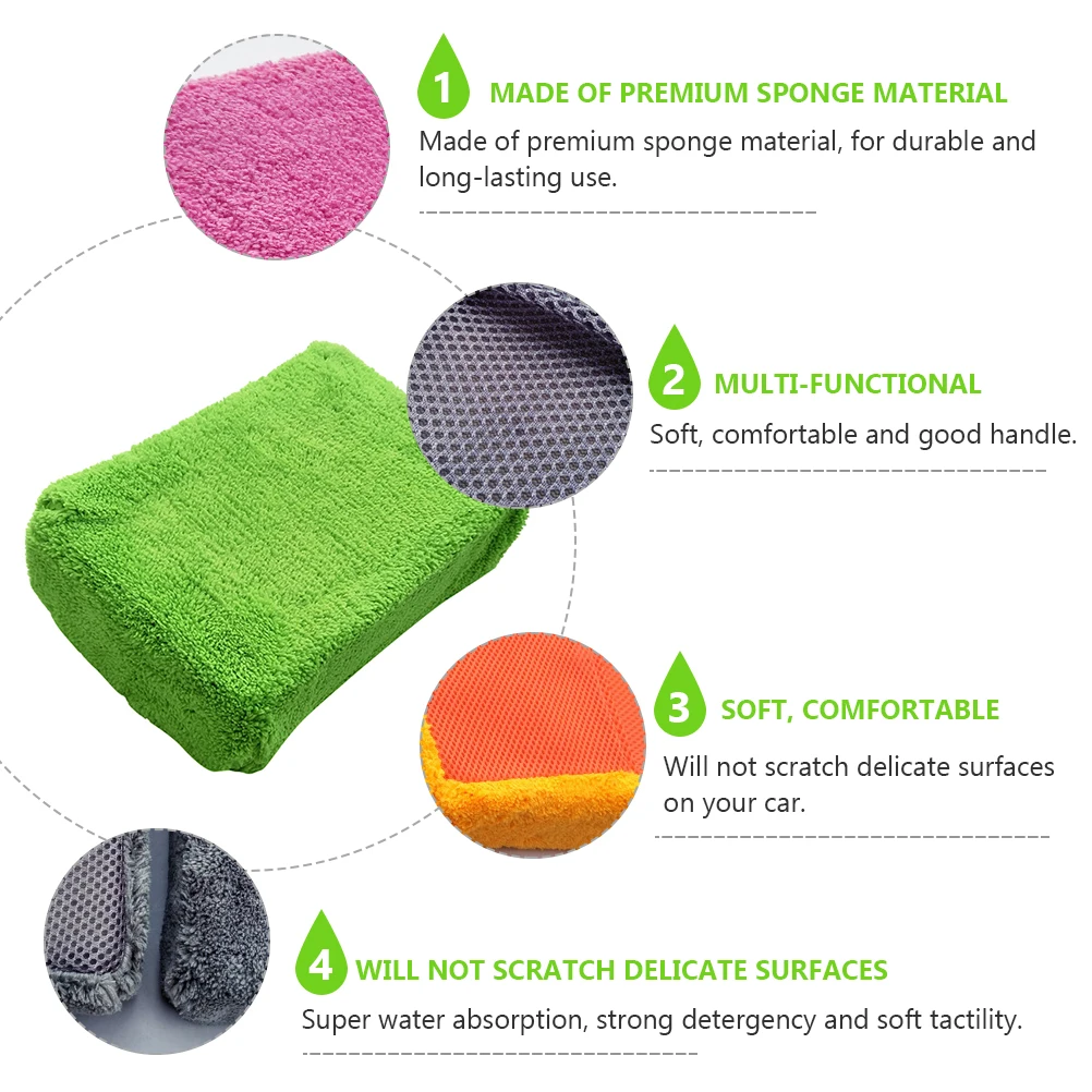 Car Wash Sponge High Density Cleaning Tool Durable Accessory Super Absorption Strong Detergency Soft Multi Functional
Car Wash Sponge High Density Cleaning Tool Durable Accessory Super Absorption Strong Detergency Soft Multi Functional
