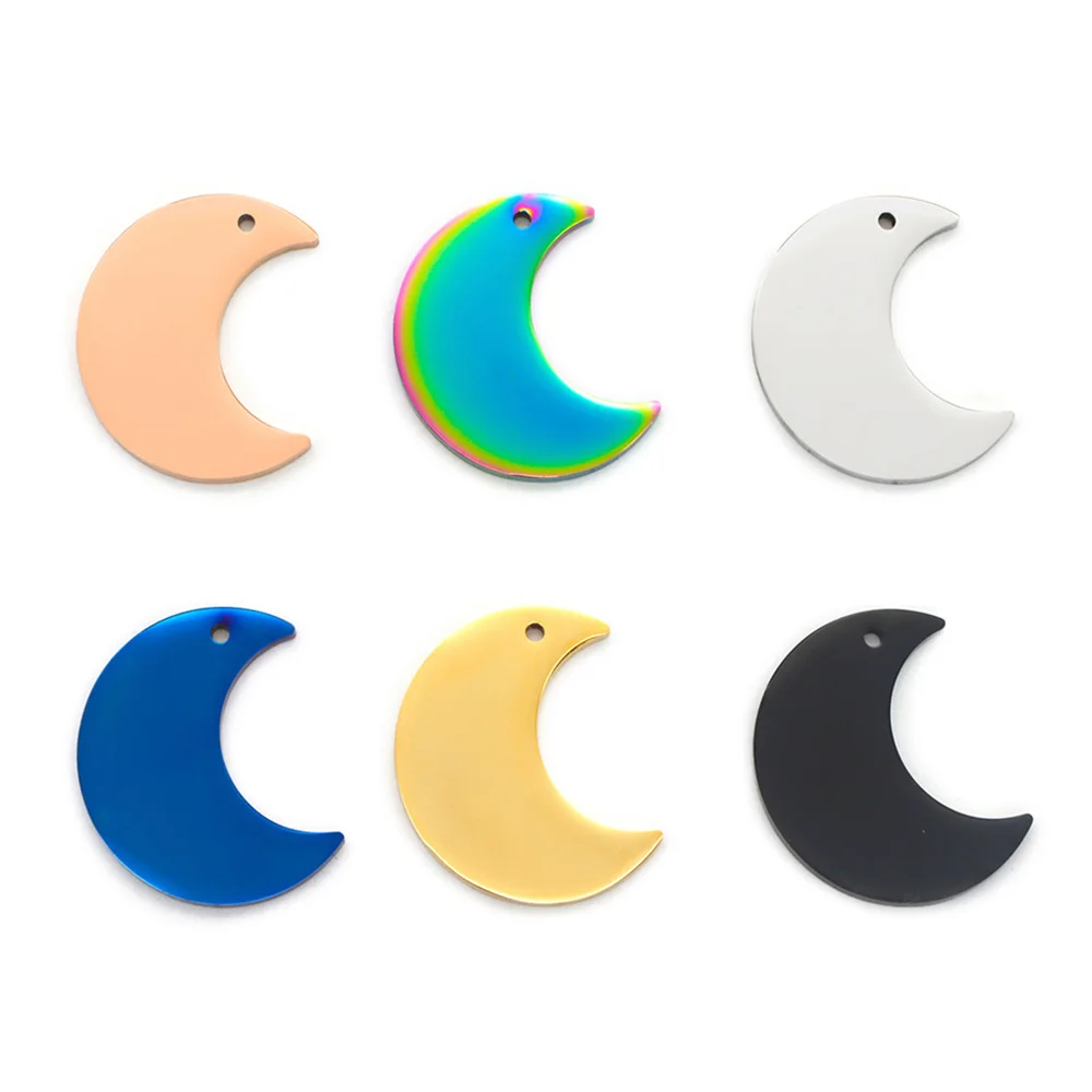 100Pcs Hot Sale Stainless Steel Moon Necklace Jewelry Can Be Engraved Dog Tag Small Gifts Custom Lettering Anti-loss
100Pcs Hot Sale Stainless Steel Moon Necklace Jewelry Can Be Engraved Dog Tag Small Gifts Custom Lettering Anti-loss