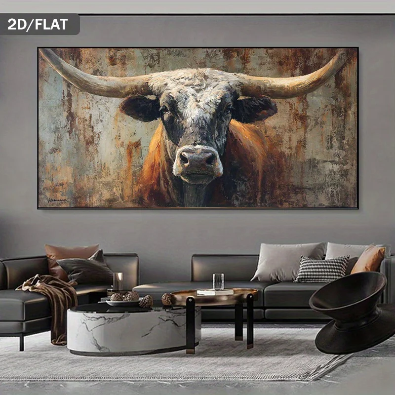 1pc Modern Abstract Bull Frameless for Living Room and Bedroom Canvas Poster Printed Painting, Minimalist Wall Decor 2D Flat Art
1pc Modern Abstract Bull Frameless for Living Room and Bedroom Canvas Poster Printed Painting, Minimalist Wall Decor 2D Flat Art