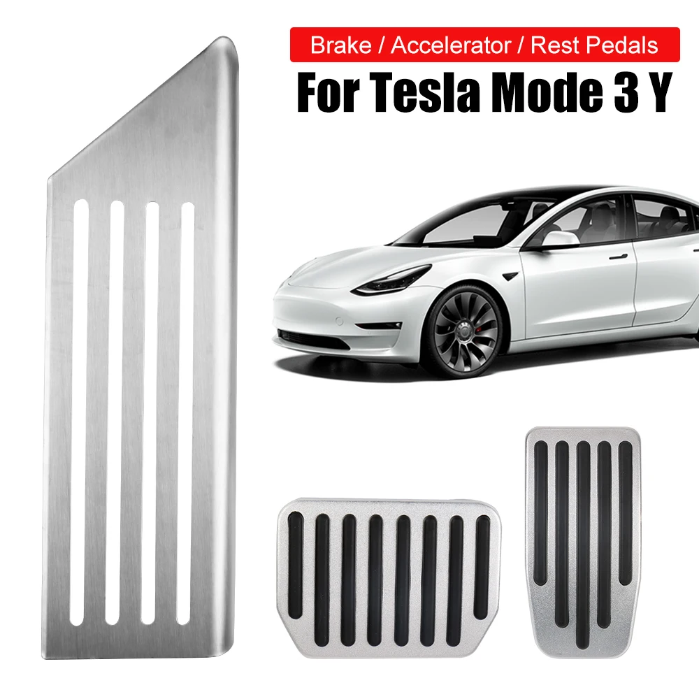 For Tesla Model 3 Y Brake Pedals Foot Rest Accelerator Car Pedal Rubber Pad Cover Aluminum Alloy Interior Parts Auto Accessories
For Tesla Model 3 Y Brake Pedals Foot Rest Accelerator Car Pedal Rubber Pad Cover Aluminum Alloy Interior Parts Auto Accessories