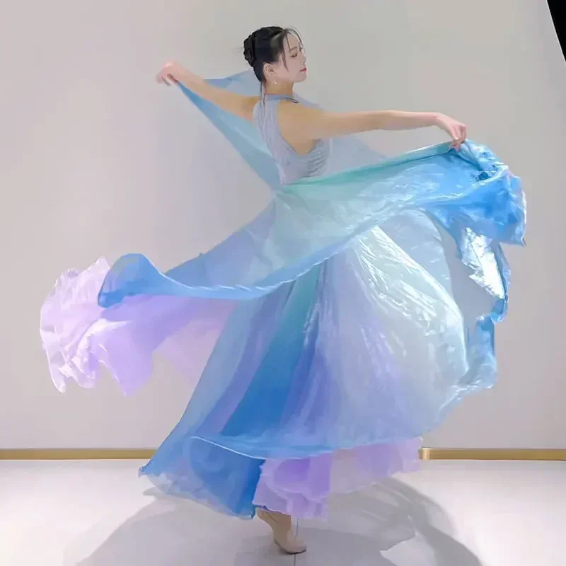 Women Ballet Skirts Chiffon Ballet Dress Tulle Skirt Dance Costumes Adult Training Dress 360 Degree Belly Dance Practice dress
Women Ballet Skirts Chiffon Ballet Dress Tulle Skirt Dance Costumes Adult Training Dress 360 Degree Belly Dance Practice dress