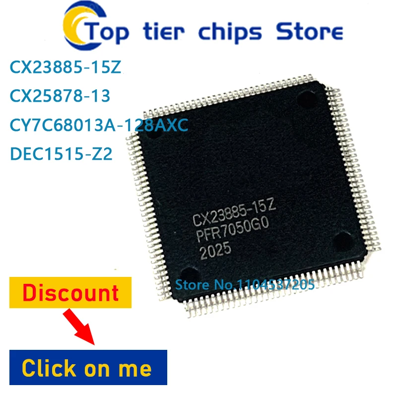 10 шт. ~ 5 шт./лот CX23885-15Z CX25878-13 CY7C68013A-128AXC DEC1515-Z2 QFP 100% НОВЫЕ
10 шт. ~ 5 шт./лот CX23885-15Z CX25878-13 CY7C68013A-128AXC DEC1515-Z2 QFP 100% НОВЫЕ
