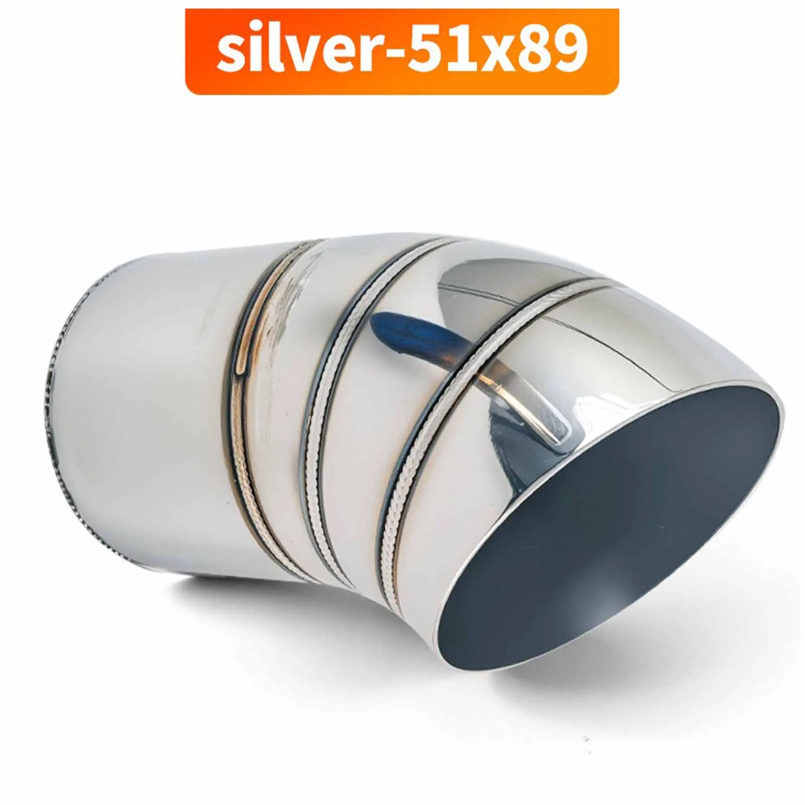 Universal 51mm Inlet 89mm Outlet Car Exhaust Muffler Pipe Stainless Steel Auto Car Tail Throat Trim Rear End Outlet Tailpipe
Universal 51mm Inlet 89mm Outlet Car Exhaust Muffler Pipe Stainless Steel Auto Car Tail Throat Trim Rear End Outlet Tailpipe