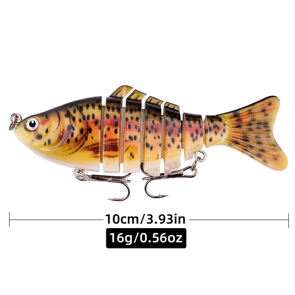 New 7 Segmented Swimbait 10cm 15.7g Long Cast Sinking Lifelike Plastic Hard Lure Freshwater Saltwater Fishing Lures Bass Tackle
New 7 Segmented Swimbait 10cm 15.7g Long Cast Sinking Lifelike Plastic Hard Lure Freshwater Saltwater Fishing Lures Bass Tackle