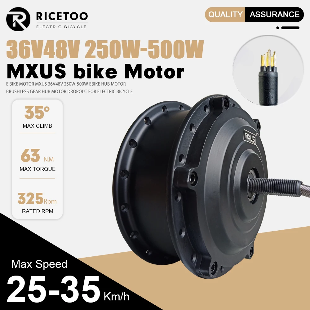 MXUS MOTOR Electric Bike Motor 250W/350W/500W 36V48V Front fork 100mm Rear fork 135mm Electric Bicycle Brushless Gear Hub Moto
MXUS MOTOR Electric Bike Motor 250W/350W/500W 36V48V Front fork 100mm Rear fork 135mm Electric Bicycle Brushless Gear Hub Moto