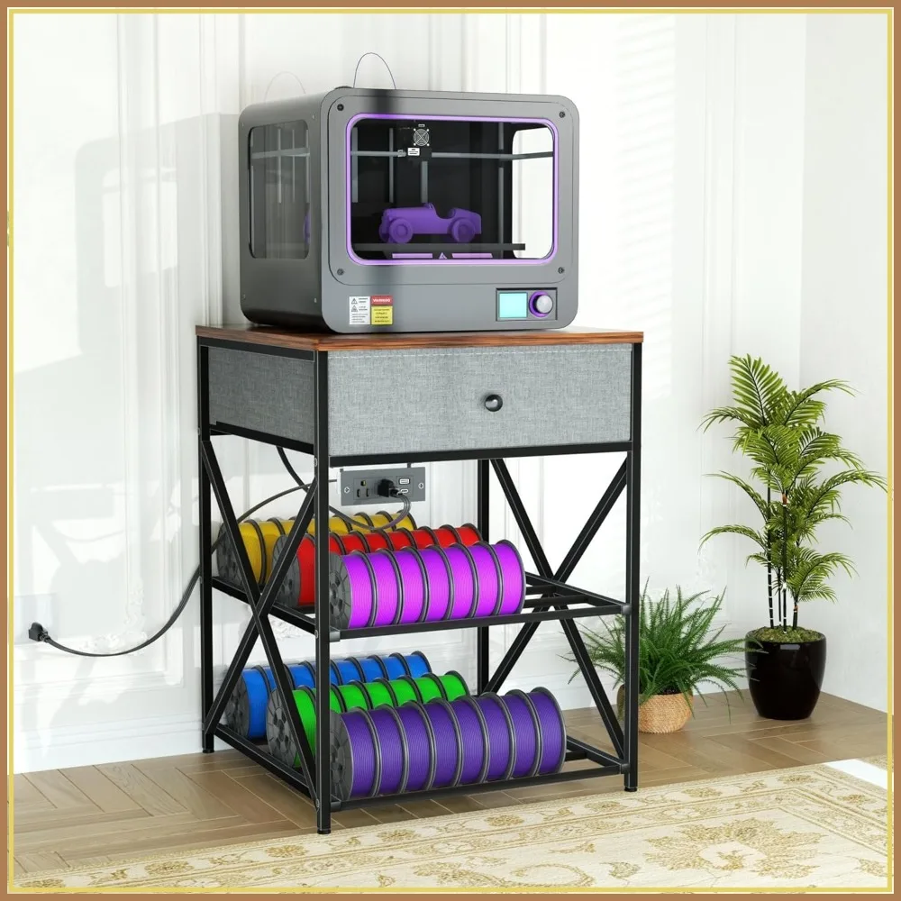 Подставка для 3D-принтера с местом для хранения, стол с розеткой, прочная металлическая рабочая станция с тканевым ящиком, 23.6" Д x 23.6" Ш x 31.5" В
Подставка для 3D-принтера с местом для хранения, стол с розеткой, прочная металлическая рабочая станция с тканевым ящиком, 23.6" Д x 23.6" Ш x 31.5" В