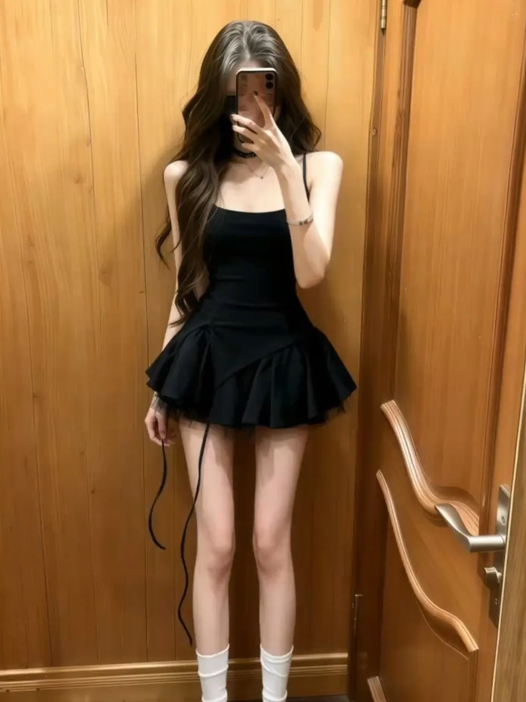 Hebe Style Black Slimming Strap Dress Women's Summer New Sweet Cool Short Puffy Skirt Gown Hebe Style Slim Fit Strap Dress
Hebe Style Black Slimming Strap Dress Women's Summer New Sweet Cool Short Puffy Skirt Gown Hebe Style Slim Fit Strap Dress