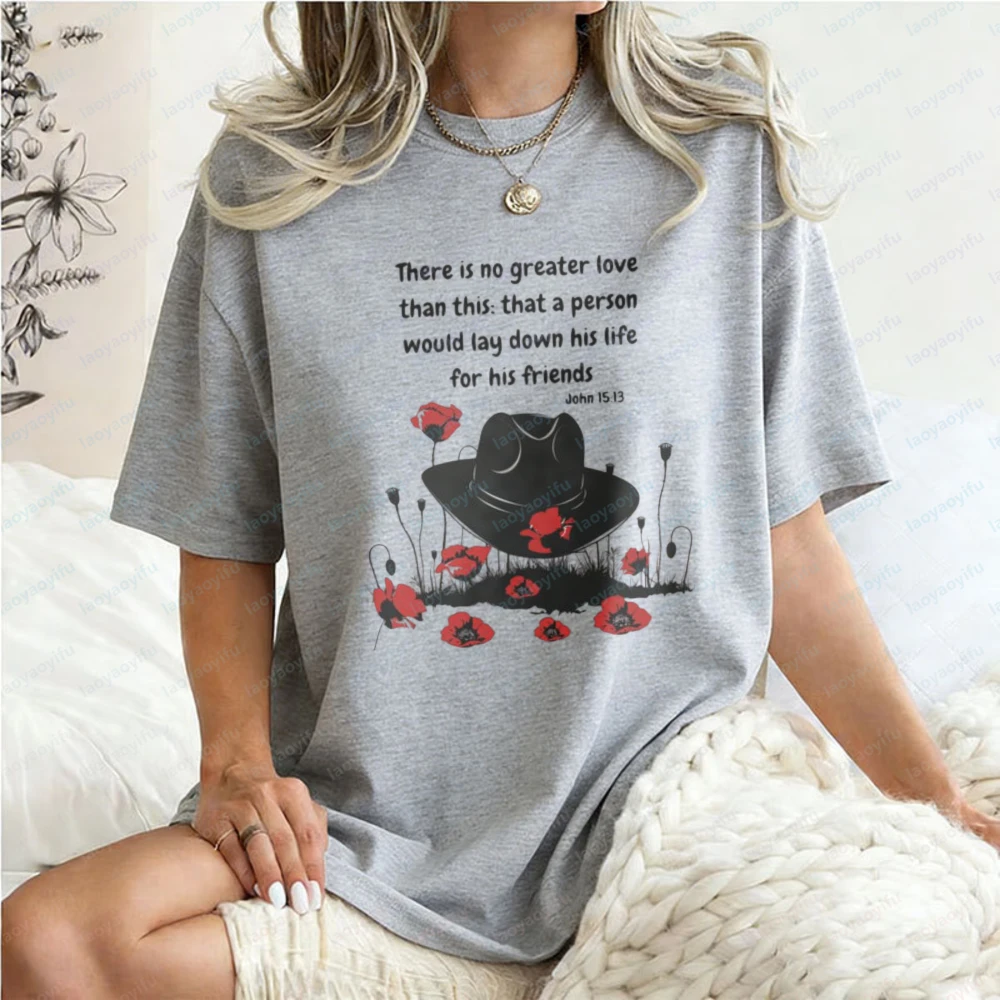 Memorial Day 4th of July T-Shirt John 15:13 Patriotic Casual Cotton Tee Vintage Patriotic Bible Retro Classic Clothes for Women
Memorial Day 4th of July T-Shirt John 15:13 Patriotic Casual Cotton Tee Vintage Patriotic Bible Retro Classic Clothes for Women