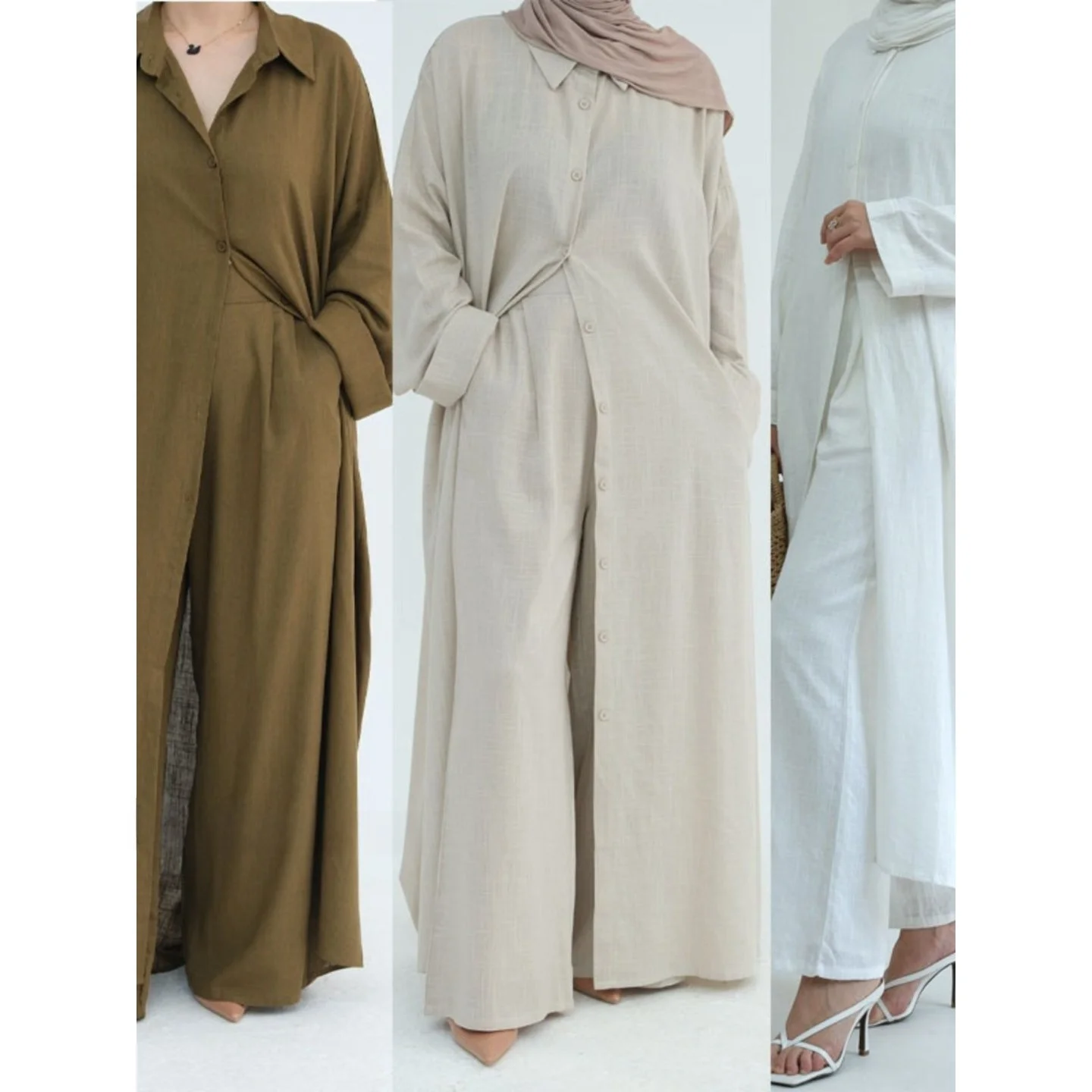Arabian Ladies Long Cotton Linen Cardigan Pantsuit Dubai Style Long Pants Open-Shirt Ethnic Women's Set Spring 2026
Arabian Ladies Long Cotton Linen Cardigan Pantsuit Dubai Style Long Pants Open-Shirt Ethnic Women's Set Spring 2026
