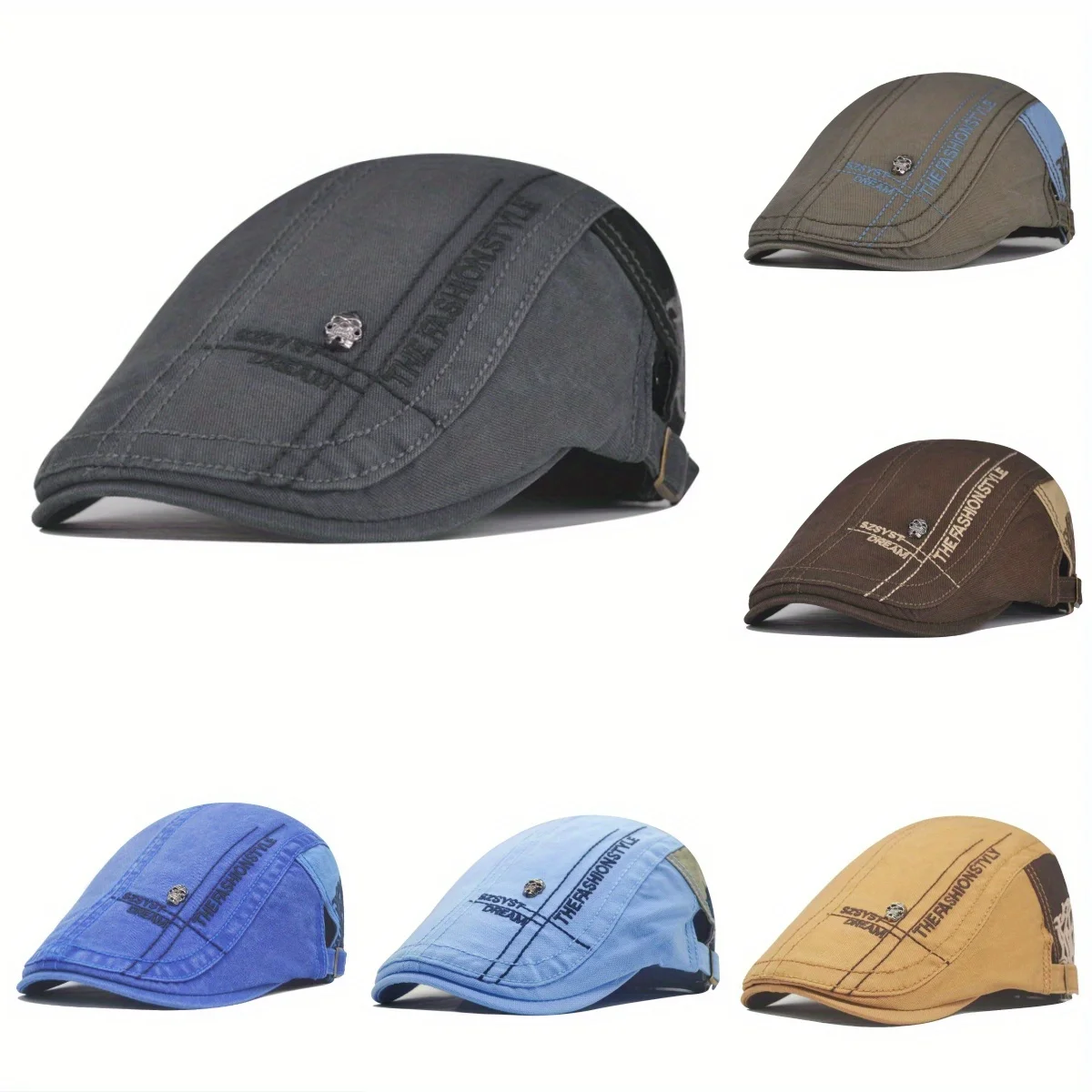 Skull Embroidered Beret Vintage Punk Style Adjustable Newsboy Cap Solid Color Street Hip Hop Hat for Daily Edgy Fashion
Skull Embroidered Beret Vintage Punk Style Adjustable Newsboy Cap Solid Color Street Hip Hop Hat for Daily Edgy Fashion