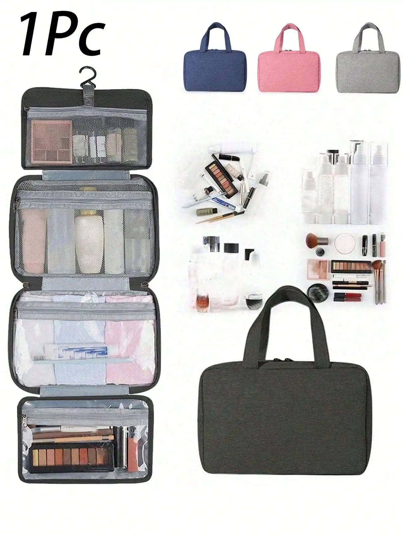 Large Hanging Hook Toiletry Bag Waterproof Folding Handbag Travel Makeup Cosmetic Bag Large Capacity Cosmetic Travel Bag With
Large Hanging Hook Toiletry Bag Waterproof Folding Handbag Travel Makeup Cosmetic Bag Large Capacity Cosmetic Travel Bag With