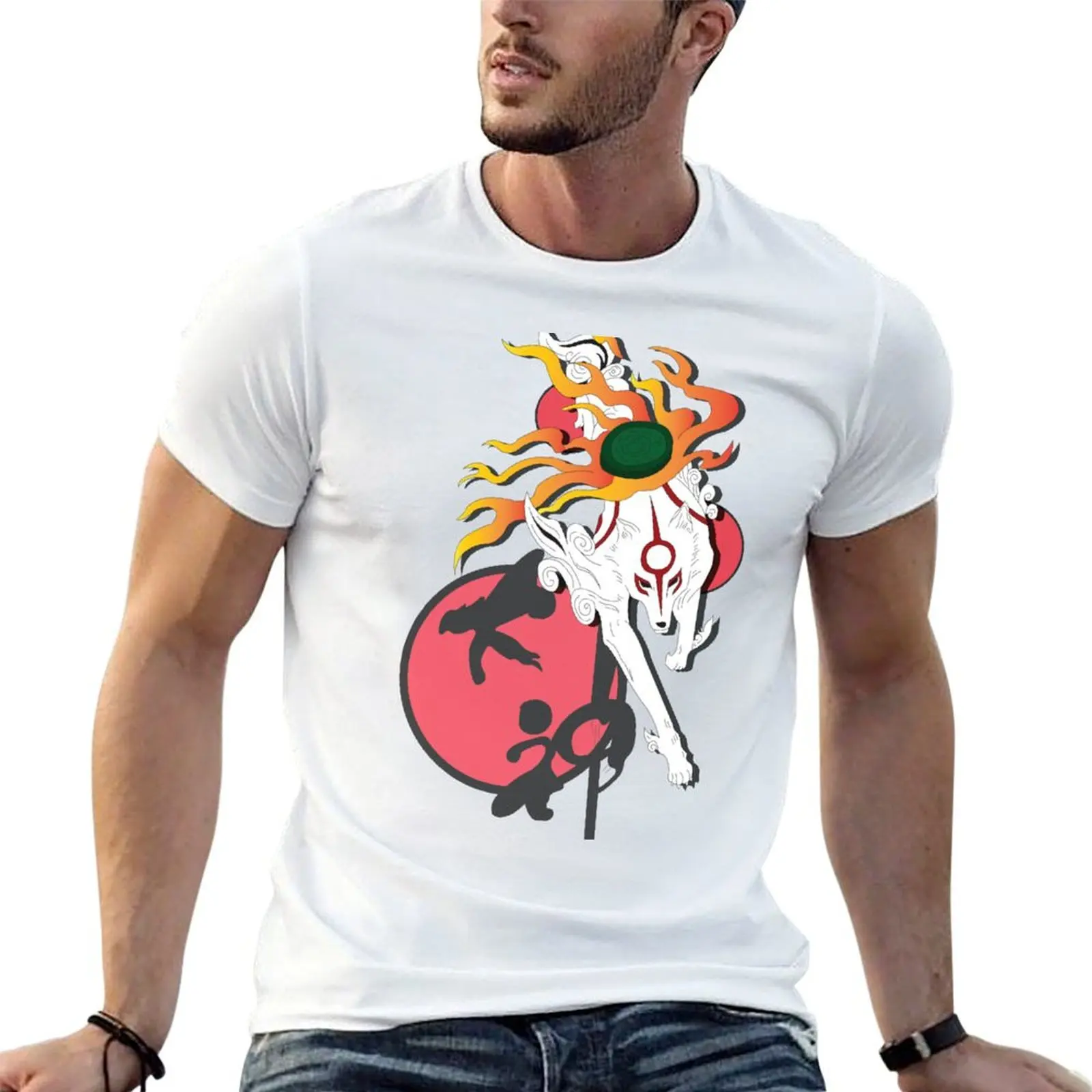 100% shirts shirt T-Shirt man t t ōkami cotton plain
100% shirts shirt T-Shirt man t t ōkami cotton plain