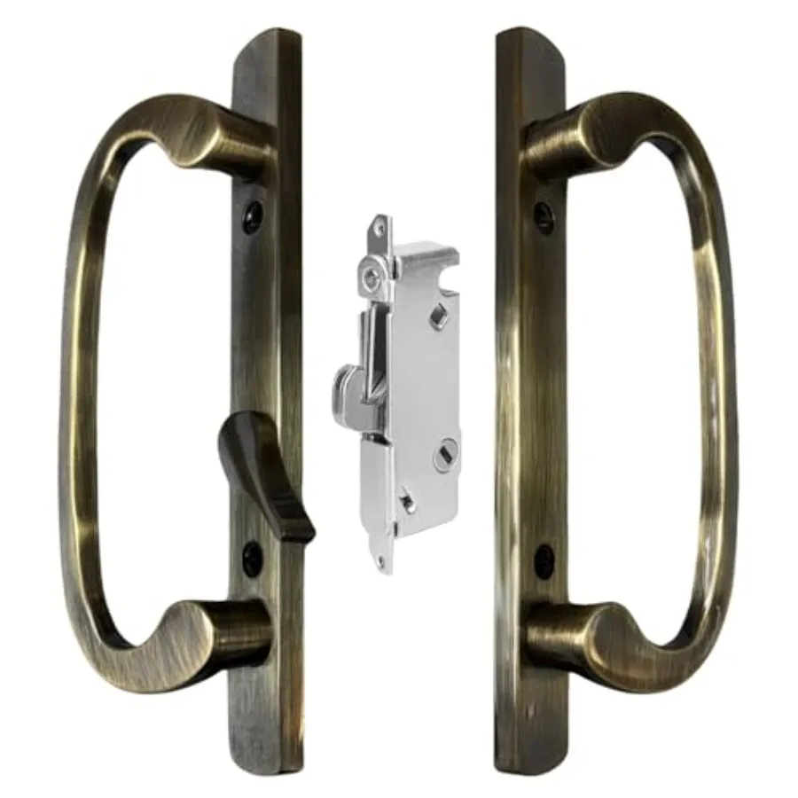 8.5" Legacy Sliding Patio Glass Door Offset Handle Set- Sash Controls 2265 WITH Mortise Lock 45° for Handle Replacement Fits 3-
8.5" Legacy Sliding Patio Glass Door Offset Handle Set- Sash Controls 2265 WITH Mortise Lock 45° for Handle Replacement Fits 3-