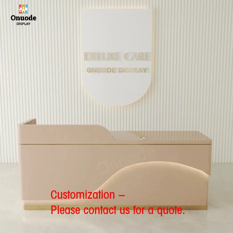 custom.Simple Luxury White Reception Desk with LED Lighting Hotels Beauty Salons Front Counter Desk Elegant Showcases
custom.Simple Luxury White Reception Desk with LED Lighting Hotels Beauty Salons Front Counter Desk Elegant Showcases
