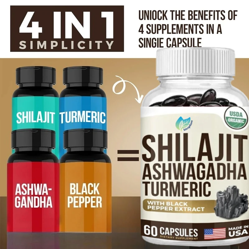 Shilajit Curcumin and South African Drunken Eggles-1610mg Capsules, Fulvic Acid, 95% Curcumin, Joint Support, Immune Enhancement
Shilajit Curcumin and South African Drunken Eggles-1610mg Capsules, Fulvic Acid, 95% Curcumin, Joint Support, Immune Enhancement