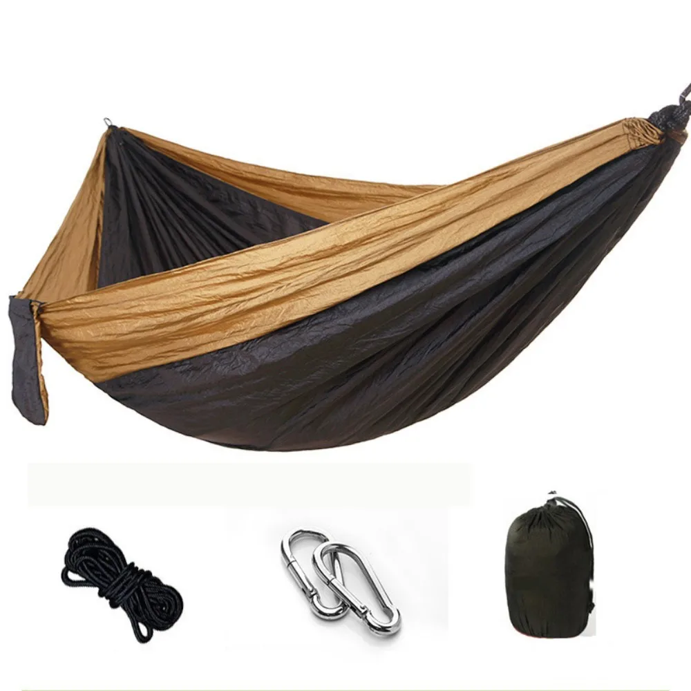 Nylon Color Matching Portable Hammock Ultra Light Tree Straps Outdoor Camping Hammock High Strength Parachute Fabric Carabiners
Nylon Color Matching Portable Hammock Ultra Light Tree Straps Outdoor Camping Hammock High Strength Parachute Fabric Carabiners