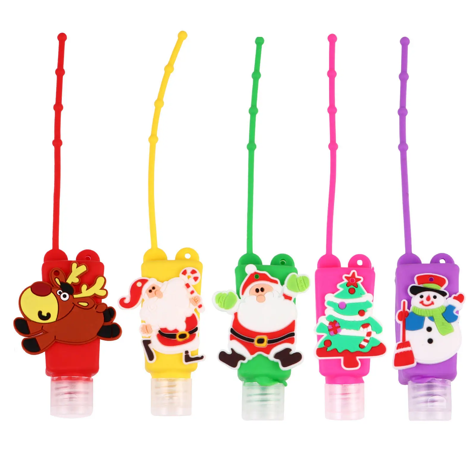 10pcs 30ml Christmas Silicone Bottle Cover Cartoon H Holder Deer Santa Snowman Soap Travel Portable Protective Case
10pcs 30ml Christmas Silicone Bottle Cover Cartoon H Holder Deer Santa Snowman Soap Travel Portable Protective Case