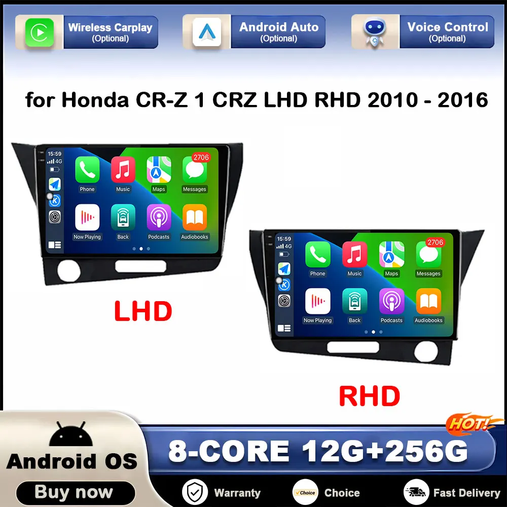 9 inch Andoird OS for Honda CR-Z 1 CRZ LHD RHD 2010 2011 - 2016 GPS Navigation Car Video Multimedia Player WiFi BT 4G DSP Stereo
9 inch Andoird OS for Honda CR-Z 1 CRZ LHD RHD 2010 2011 - 2016 GPS Navigation Car Video Multimedia Player WiFi BT 4G DSP Stereo