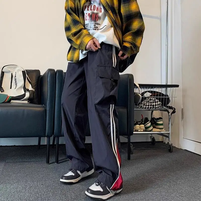 American College Style Striped Casual Pants Men's Spring Trendy Brand Loose High Street Retro Straight Wide-leg Sports Pants
American College Style Striped Casual Pants Men's Spring Trendy Brand Loose High Street Retro Straight Wide-leg Sports Pants