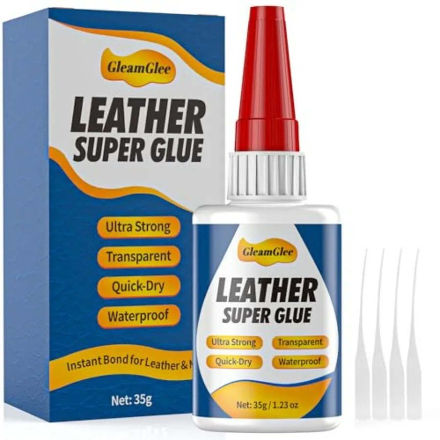 1.23 oz - Clear, Waterproof Adhesive for Leather Repair on Shoes, Sofas, Furniture, Car Seats, Bags and More Ultra Strong, Fast
1.23 oz - Clear, Waterproof Adhesive for Leather Repair on Shoes, Sofas, Furniture, Car Seats, Bags and More Ultra Strong, Fast