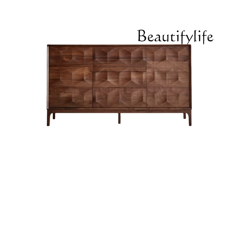 Italian light luxury art carved storage cabinet black walnut simple side cabinet designer high-end
Italian light luxury art carved storage cabinet black walnut simple side cabinet designer high-end