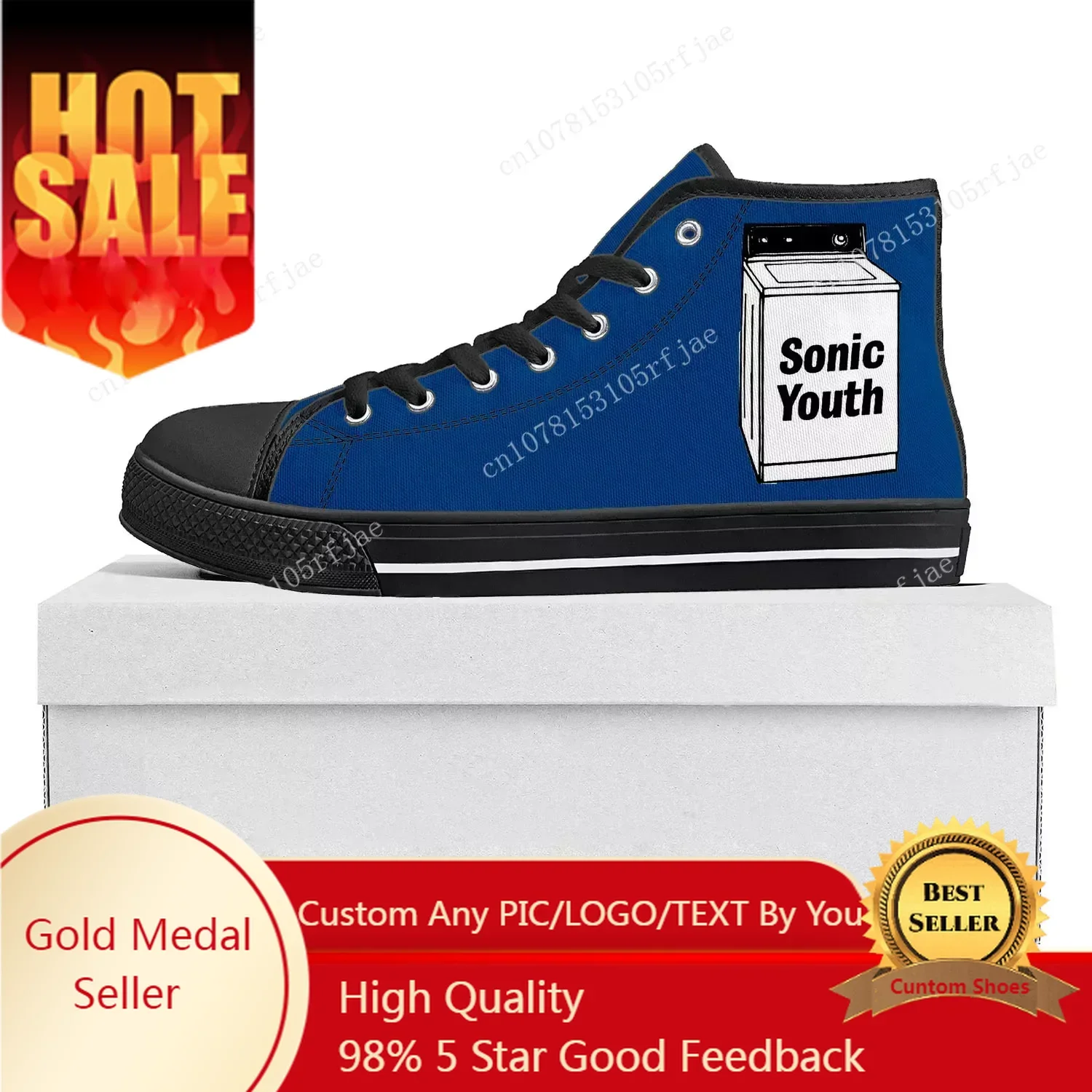 Sonic Youth Rock Punk High Top High Quality Sneakers Mens Womens Teenager Canvas Sneaker Casual Couple Shoes Custom Shoe Black
Sonic Youth Rock Punk High Top High Quality Sneakers Mens Womens Teenager Canvas Sneaker Casual Couple Shoes Custom Shoe Black