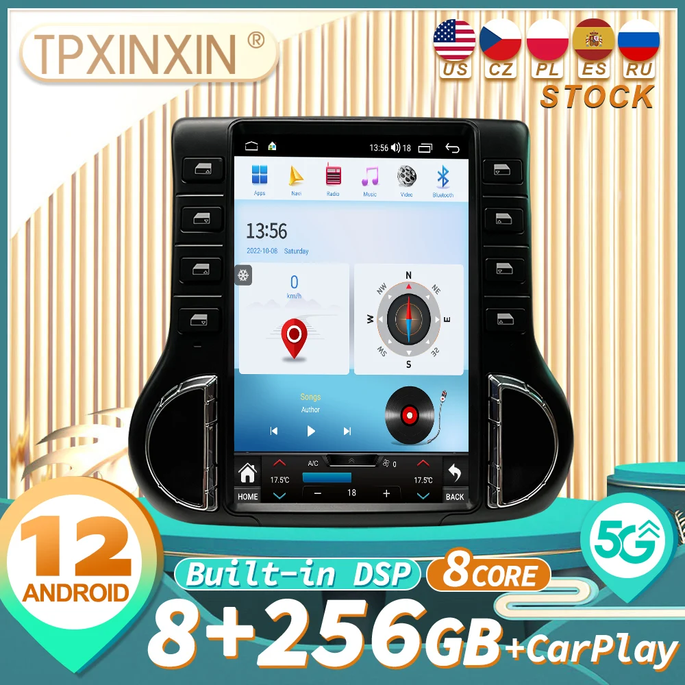 For jeep wrangler 2011-2017 CARPLAY Android 12 Car Radio Stereo Receiver Autoradio Multimedia Player GPS Navigation
For jeep wrangler 2011-2017 CARPLAY Android 12 Car Radio Stereo Receiver Autoradio Multimedia Player GPS Navigation
