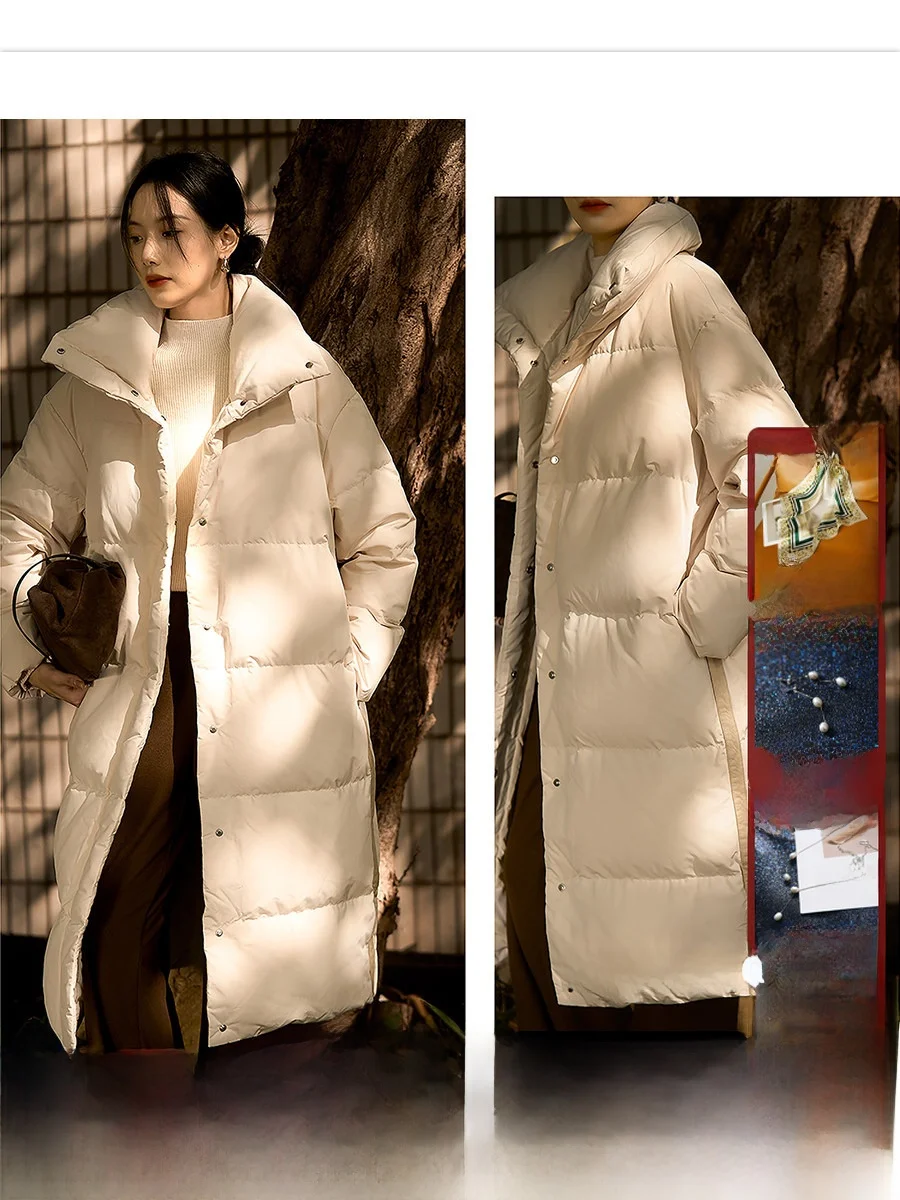 Пальто-пуховик XiaoHanGe с длинным рукавом, с отделкой из натуральной кожи, на пуговицах, с воротником-стойкой, теплый, с наполнителем из полиэфирного волокна
Пальто-пуховик XiaoHanGe с длинным рукавом, с отделкой из натуральной кожи, на пуговицах, с воротником-стойкой, теплый, с наполнителем из полиэфирного волокна