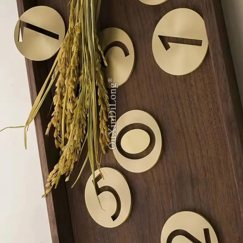 1PCS Brass House Numbers Digital 0~9 Door Alphabet Wall Decor Villa Hotel Door Plate DIY Figures Home Hotel Address Number Signs
1PCS Brass House Numbers Digital 0~9 Door Alphabet Wall Decor Villa Hotel Door Plate DIY Figures Home Hotel Address Number Signs