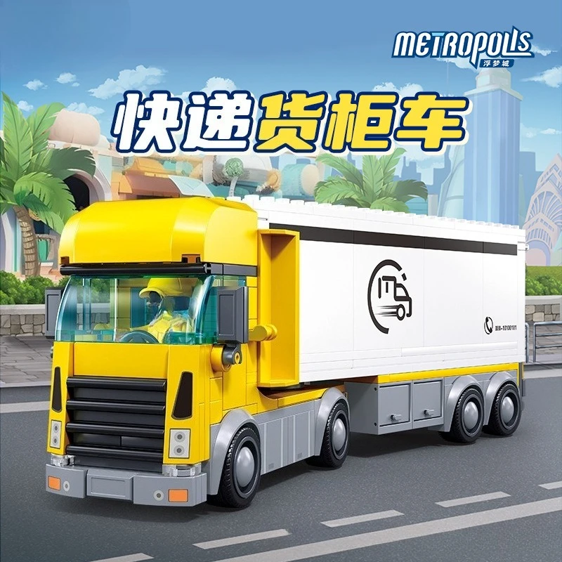 Kids Container Truck Toy Building Blocks for Boys Large Trailer Transport Vehicle with Removable Container
Kids Container Truck Toy Building Blocks for Boys Large Trailer Transport Vehicle with Removable Container