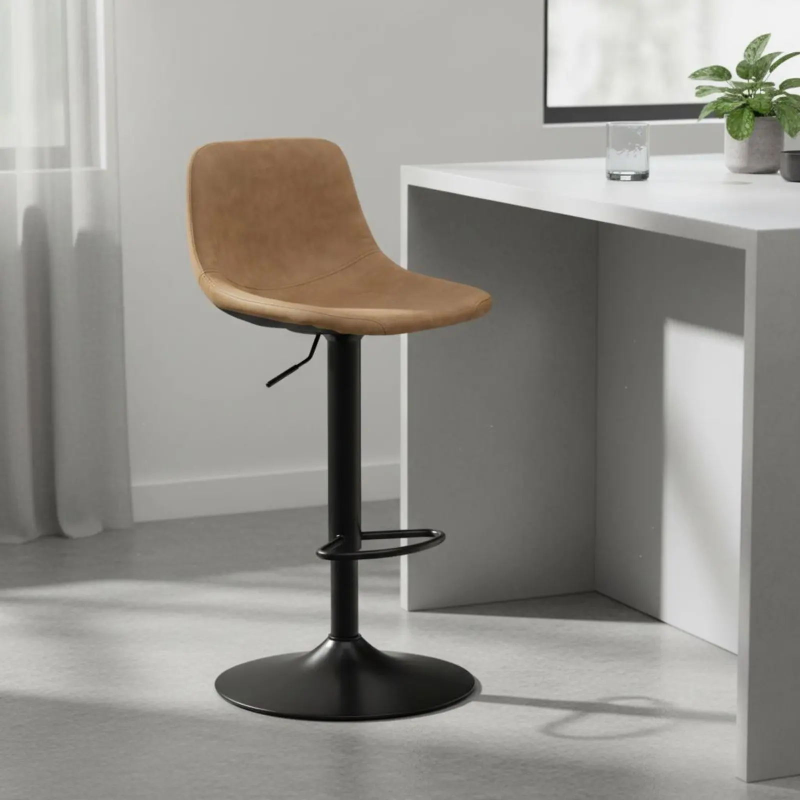 Adjustable Rotate Bar Stool With Footrest Upholstered High Stool Seating Furniture for Kitchen
Adjustable Rotate Bar Stool With Footrest Upholstered High Stool Seating Furniture for Kitchen