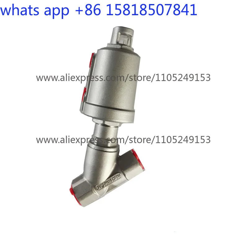 All 304 stainless steel DN15 threaded angle seat valve, double acting pneumatic angle valve for free foam plate machine
All 304 stainless steel DN15 threaded angle seat valve, double acting pneumatic angle valve for free foam plate machine