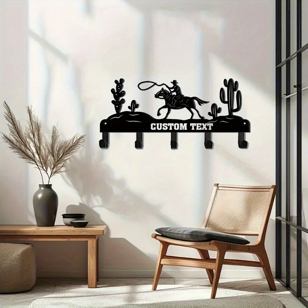 Unique Handmade Custom Desert Landscape Metal Wall Hooks Personalized Key Organizer Cactus Cowboy for Home Housewarming
Unique Handmade Custom Desert Landscape Metal Wall Hooks Personalized Key Organizer Cactus Cowboy for Home Housewarming