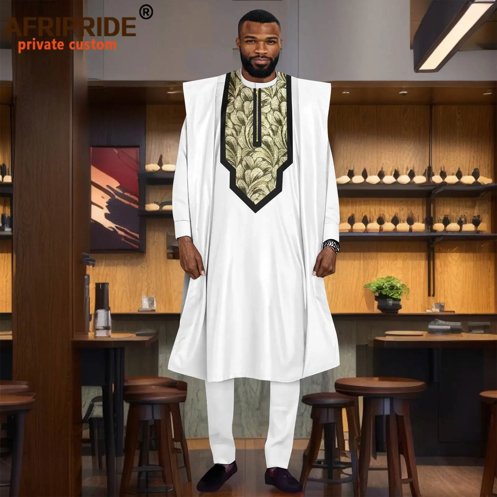 African Mens Apparel Agbada Clothing Embroidery Dashiki Shirts and Pants Outfits 3 Pieces Set Dashiki Kaftan Tribal 2516028
African Mens Apparel Agbada Clothing Embroidery Dashiki Shirts and Pants Outfits 3 Pieces Set Dashiki Kaftan Tribal 2516028