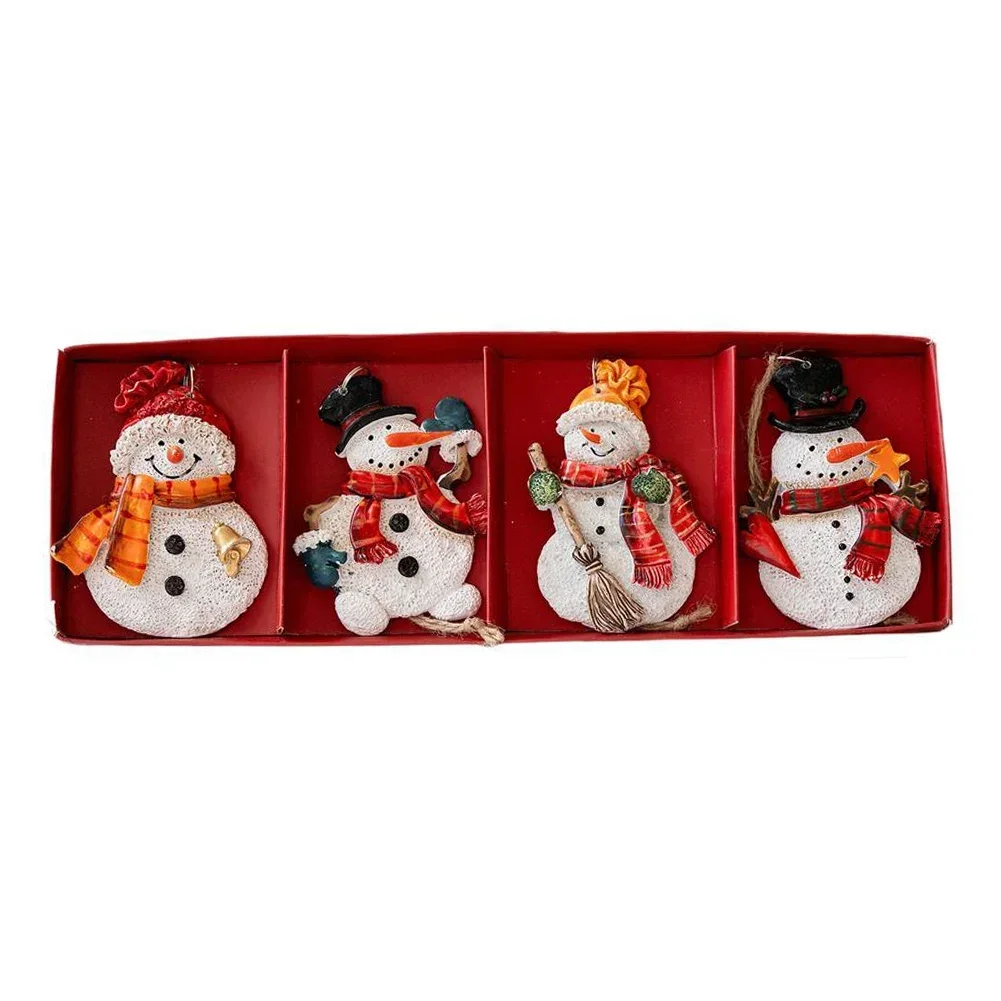4PCS Resin Christmas Tree Ornaments with Santa and Snowman Designs for Holiday Decorations and For Festive Seasonal Cheer
4PCS Resin Christmas Tree Ornaments with Santa and Snowman Designs for Holiday Decorations and For Festive Seasonal Cheer
