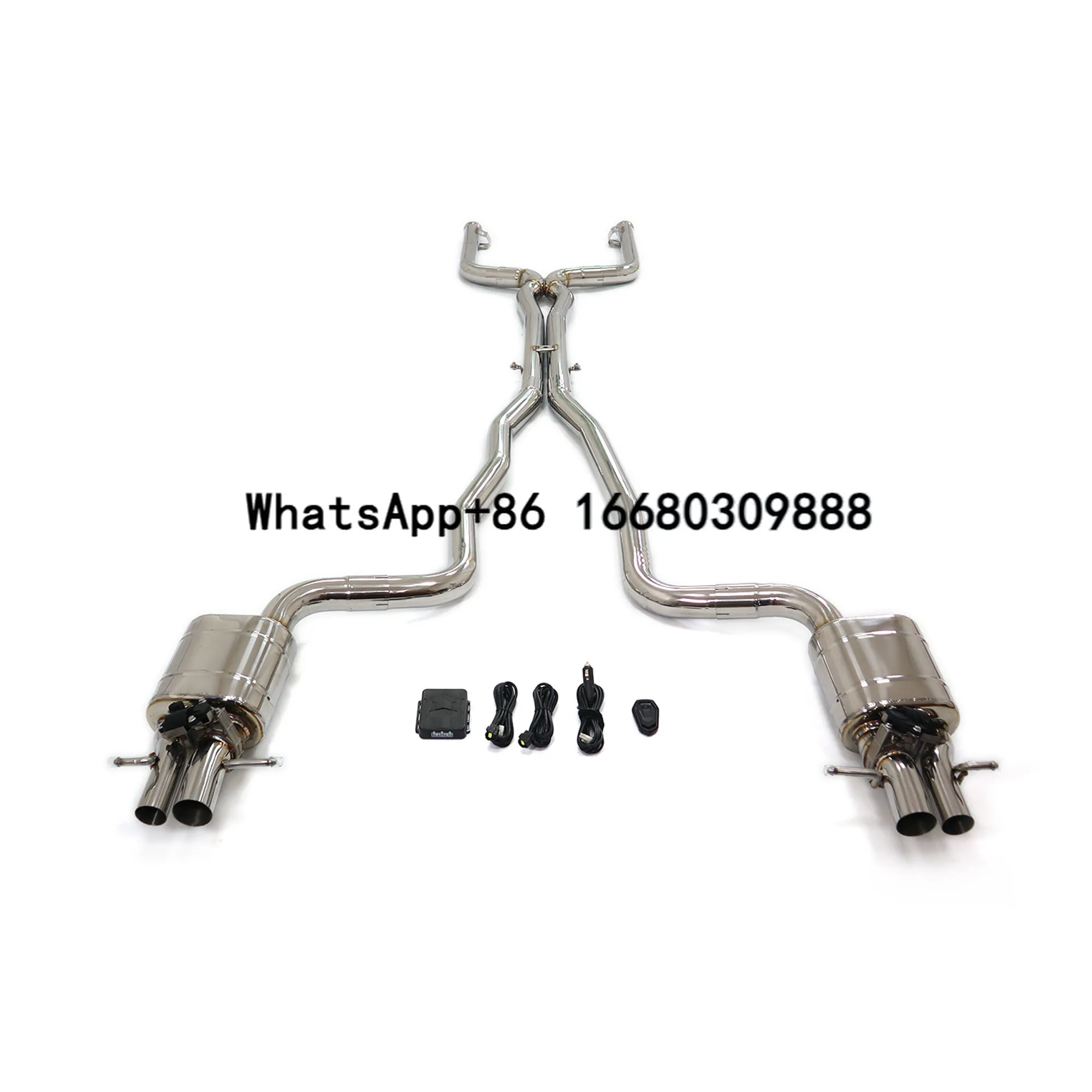 AKS Stainless Steel Catback Exhaust System with Valves for Mercedes Benz C63 AMG W205 2015+ 4.0T Automotive Exhaust Parts
AKS Stainless Steel Catback Exhaust System with Valves for Mercedes Benz C63 AMG W205 2015+ 4.0T Automotive Exhaust Parts