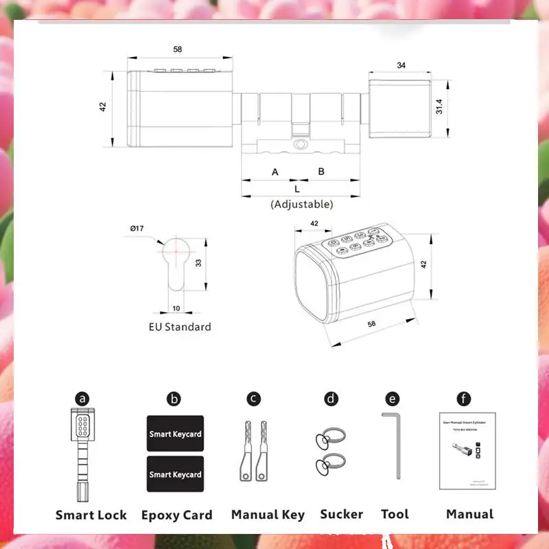 Password Swipe Card Intelligent Lock Tongtong APP Bluetooth Unlocking Anti-Theft Fingerprint Replacement Lock Cylinder-ABJU
Password Swipe Card Intelligent Lock Tongtong APP Bluetooth Unlocking Anti-Theft Fingerprint Replacement Lock Cylinder-ABJU