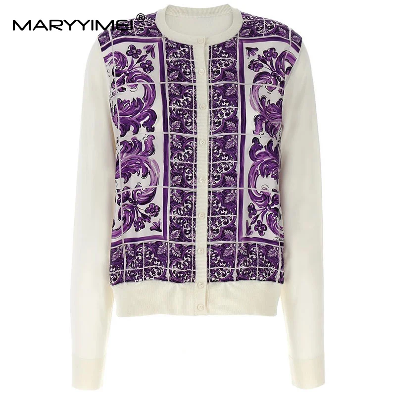 MARYYIMEI Fashion Designer Women Spring Dress Long sleeve Ruched Purple print Single-Breasted Silk Tops
MARYYIMEI Fashion Designer Women Spring Dress Long sleeve Ruched Purple print Single-Breasted Silk Tops