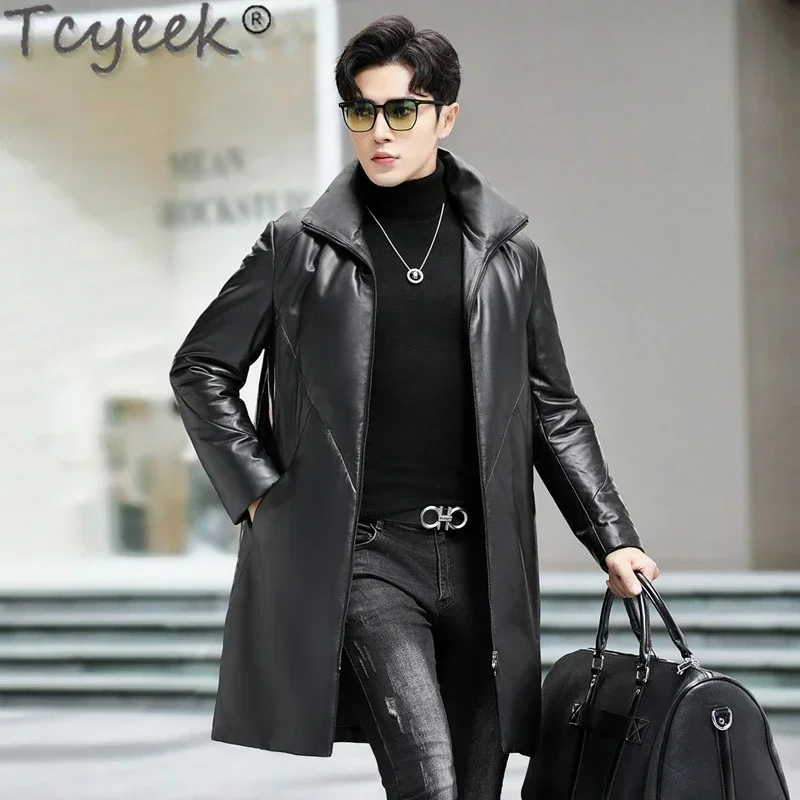 Tcyeek Genuine Leather Down Jacket Men Mid-length Real Sheepskin Coat for Man Winter Men's Jacket Fashion Warm Down Coats
Tcyeek Genuine Leather Down Jacket Men Mid-length Real Sheepskin Coat for Man Winter Men's Jacket Fashion Warm Down Coats